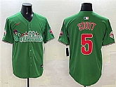 Men's Philadelphia Phillies #5 Bryson Stott Green Phanatic Limited Stitched Jersey,baseball caps,new era cap wholesale,wholesale hats